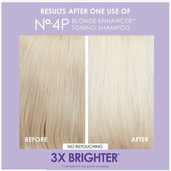 OLAPLEX No. 4P Blonde Enhancer Toning Shampoo, new! (#1) - Picture 3 of 5